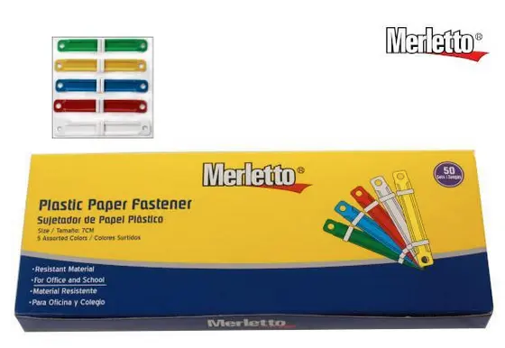 Gancho plástico p/folder 50U